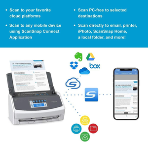 Scanner de documents A4 Scansnap IX1600 WiFi USB avec écran tactile, numérisation recto verso, OCR, PDF, pour la maison et le bureau - Product Image 3