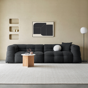 Pháp phong cách thoải mái cao kem-phong cách đám mây đi văng màu sắc đa dạng vải cắt Ghế sofa cho nhà sang trọng - Product Image 3