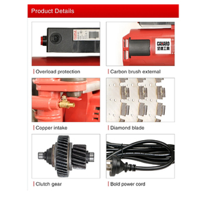 800mm 1000mm 1200mm Totalmente automático Pared de hormigón Sierra eléctrica para pared Cortador Motor doble Profundidad de corte máxima 520mm - Product Image 5