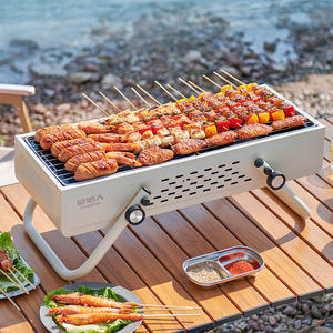 Parrilla de carbón portátil plegable de acero inoxidable 304 para barbacoa al aire libre, para camping y uso doméstico. - Product Image 5
