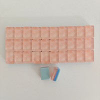 Ubin Mahjong Kustom OMHJGO Mewah Modern Lipat Akrilik Ramah Lingkungan Fortune Koi Ubin Mahjong Mutiara Pink Ubin Mah Jongg