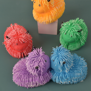 Educativo TPR Cow <span class=keywords><strong>yak</strong></span> a forma di cofanetto giocattoli di promozione-aria riempita di Stress sensoriale palle pelose graziose mucche capelli lunghi - Product Image 6