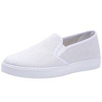 Chaussures en toile, baskets à semelles souples, chaussures de gymnastique, chaussures pour exercices matinaux, chaussures blanches pures, pantoufles pour femmes et hommes