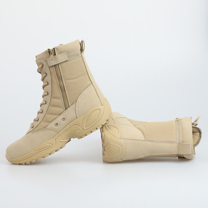 Bottes de désert unisexes à tige haute, imperméables, antidérapantes, respirantes, chaussures de randonnée et de trekking pour hommes et femmes - Product Image 1