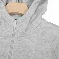 Hoodie Unisex Musim Dingin 2027 dengan Logo Kustom Klasik Vintage, Bahan Katun Tech Fleece, Fitur Tahan Air dan Bernapas