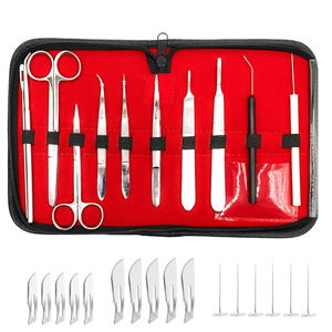 Kit chirurgical en plastique de qualité supérieure, ensemble d'instruments de chirurgie plastique standard, pinces à pansements et à tissus 14 cm en acier inoxydable - Product Image 1