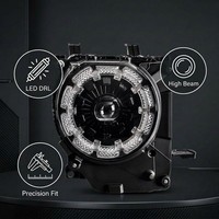 Pour Toyota Land Cruiser LC76, ensemble de phares LED 2024, DRL à effet fleur de prunier modifiés, projecteur BiLED, phare avant, Plug & Play