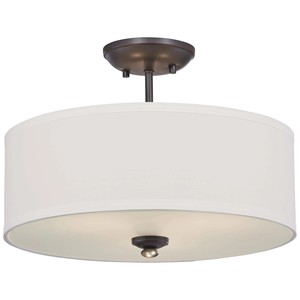 Lámpara de Techo Semi-Pendiente Moderna de Latón y Hojas Blancas |   Iluminación Atractiva para Espacios de Hotel y Áreas de Relajación - Product Image 2