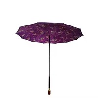 Parapluie double couche en polyester résistant aux UV, impression vinyle créative, protection solaire double usage (soleil/pluie), impression de logo personnalisée