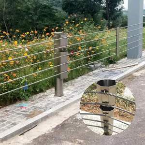 Barriera di Sicurezza in Cavo Metallico su Misura Certificata CE Facile Installazione Acquisto all'Ingrosso Sistema di Barriere Stradali in Cavo - Product Image 5