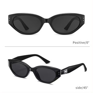 New Cat-eye U-shaped logo High-end Fashion Sun Glasses Stream Drive Uv400 Retro Small <b>Frame</b> Fashion Luxury Women Sunglasses - Product Image 6