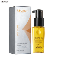Sérum Capilar de Aceite de Almendras LOURICH, Anti-Frizz, Repara Puntas Abiertas, Protege del Calor, Suaviza y da Brillo, Aceite Capilar para Cabello Seco y Dañado, de Salón