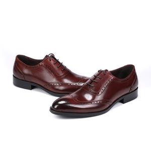 Chaussures pour hommes en cuir véritable italien haut de gamme, fabriquées à la main, formelles et décontractées, à lacets, imprimées au laser, pour mariage. - Product Image 6