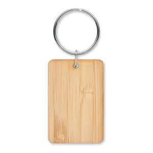 Porte-clés en bambou ANGLEBOO, merchandising durable - Product Image 2