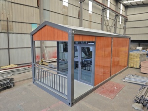 บ้านสำเร็จรูปพับได้ยอดนิยม สำนักงานเคลื่อนที่โครงสร้างเหล็กแบบพับได้ - Product Image 6