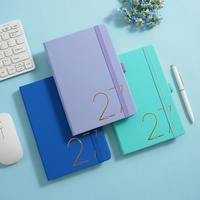 Agenda 2027 Transfronteriza, Planificador Diario de 365 Días, Cuaderno de Gestión del Tiempo, Bloc de Notas de Oficina y Calendario Anual, Regalo de Piel Sintética