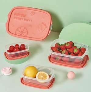 Factory Direct Sale Creative Rectangular Home Crisper <b>Storage</b> Box for Kitchen <b>Storage</b> Use - Product Image 4