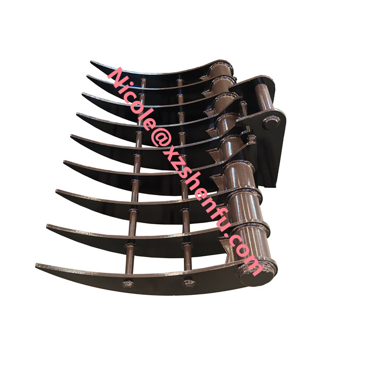 5T Stick Rake Excavator Root Rake 1200mm Rake