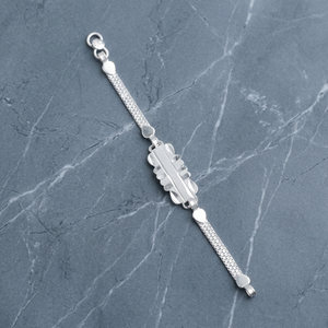 Bracelet bébé mignon en argent sterling 92,5% pur, 10g, avec breloque fine - Product Image 3