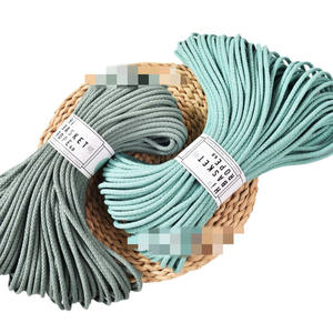 Corda Macramè in Cotone Intrecciato a Zig Zag 5.5-6mm, Filato Boho <span class=keywords><strong>per</strong></span> Cesti e Decorazioni Domestiche, Corda <span class=keywords><strong>per</strong></span> Cucito Decorativo - Product Image 3