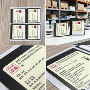 Custom-printed <b>waterproof</b> high-temperature fire hazard warning <b>labels</b> - Product Image 4