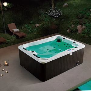 Baignoire à remous de luxe pour 5 personnes, spa extérieur, <span class=keywords><strong>jacuzzi</strong></span>, spa avec haut-parleur Bluetooth, lumière LED, homologué CE - Product Image 2