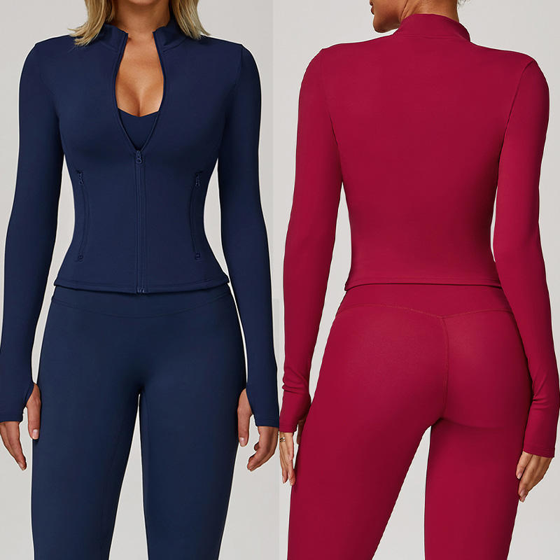 Jackets with Thumb Holes Women's Quick Dry Sports Fit