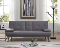 Odern-muebles de imitación de cuero convertible, sofás de doble futón turcos auténticos, plegables