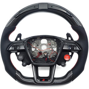 Volante de Fibra de Carbono Personalizado para <span class=keywords><strong>Audi</strong></span> RS <span class=keywords><strong>A3</strong></span> A4 A5 A6 A7 S3 S4 S5 S6 S7 RS3 RS4 RS5 RS6 RS7 Q3 Q5 Q7 Q8 SQ5 RR TTRS R8 TT - Product Image 1