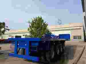 Semi-<span class=keywords><strong>remorque</strong></span> plateau pour transport de conteneurs 40 pieds, 2/4 essieux, 50-80 tonnes, avec instrumentation et cadre de bâche, fournisseur chinois - Product Image 6