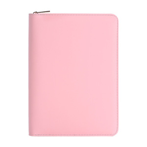 Porte-documents multifonctionnel pour manager, carnet à feuilles mobiles avec fermeture éclair, style professionnel simple, papeterie de bureau, carnet promotionnel - Product Image 1