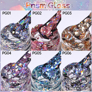 Vernis à ongles gel pailleté super brillant, grands sequins, UV LED, effet scintillant, pour salon et manucure DIY - Product Image 2
