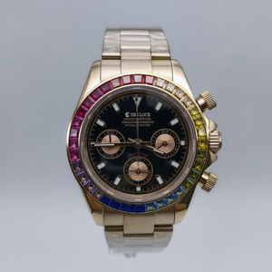 Reloj de Pulsera SEILOCE de Lujo para Hombre, de Acero Inoxidable, 39 mm, con Manecillas Luminosas, Movimiento Vk63, Cronógrafo, con Logotipo Personalizado, Reloj de Cuarzo - Product Image 6