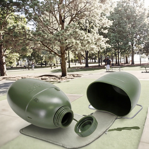 Set <span class=keywords><strong>di</strong></span> Bottiglie d'<span class=keywords><strong>Acqua</strong></span> Portatili da 920ml in PE per Alimenti, Impermeabili, Ultra-leggere, Ecologiche, Smontabili in 2 Pezzi con Copertura per Escursionismo e Campeggio - Product Image 2