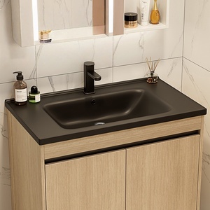 Bathroom cabinet combination bathroom wash basin floor-standing ceramic integrated wash basin wash basin - Product Image 4