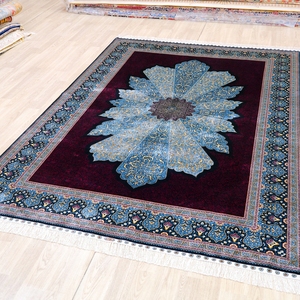 Tapis en soie Offre Spéciale YILONG <span class=keywords><strong>de</strong></span> 6x9 pieds Tapis fait main persan à motif turc tissé à la main - Product Image 3