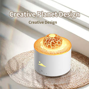 Diffuseur de feu électrique portable USB Mini boule de feu Flamme de lave Fissure de la planète Vaporisateur de brume fraîche <span class=keywords><strong>Purificateur</strong></span> <span class=keywords><strong>d</strong></span>'<span class=keywords><strong>air</strong></span> Humidificateur - Product Image 4