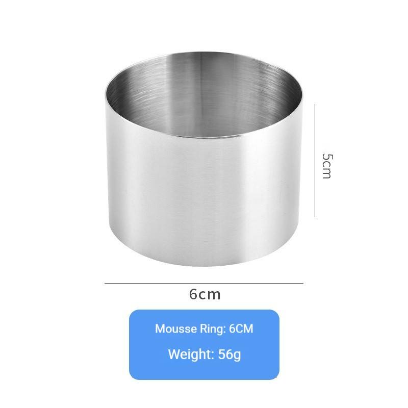 201 Stainless Steel Mousse Circle [6cm]