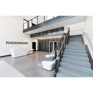 Bancone Reception per Clinica Dentale in Pietra Solid Surface Grigia, Nuovo Design Moderno <span class=keywords><strong>2026</strong></span>, Vendita Calda, Colore Bianco - Product Image 4