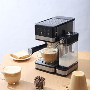 Machine à café semi-automatique pour la maison, pour faire de la mousse de lait et créer des motifs latte art, extraction haute pression 20 BAR, écran couleur tactile - Product Image 3