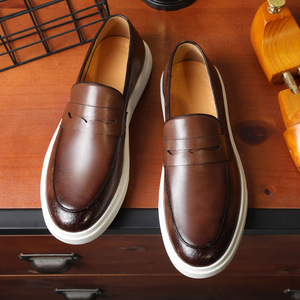 Zapatos de Vestir para Hombre, Tallas 38-46, Transpirables, Estilo Británico, Mocasines, Zapatos Sin Cordones para Hombre - Product Image 6