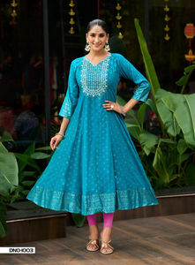 ผ้าเรยอนพิมพ์ลายชินนอน สไตล์ปาร์ตี้ ใส่ได้ทุกฤดู ชุดคุรตีทำงาน - Product Image 6