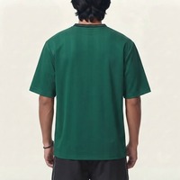 Maillot de football unisexe à manches courtes, col en V, coupe classique, rayé vintage, imprimé avec logo personnalisé, respirant, t-shirts pour hommes