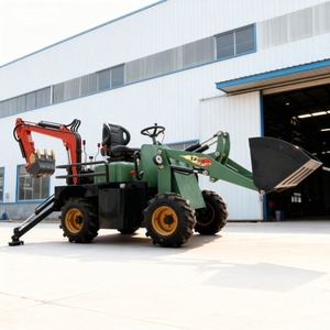 Spedizione Gratuita, Mini Escavatore Elettrico 4x4 Trainabile con Motore e Cambio, Alta Potenza di Scavo, Certificato CE - Product Image 1