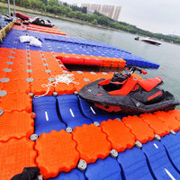 Grand système de fixation de place de stationnement de bateau en plastique de plate-forme d'ascenseur de jet ski et de quai de ponton