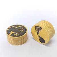 Populaire MIC Multi-Couche En Cuir Billard Piscine Carom Cue Stick Top Tip S M H Predator Victory Tip