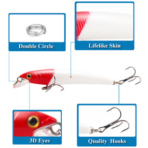เหยื่อปลอม XY-23 รุ่นมินโนว์ สำหรับตกปลาแบส เหยื่อแข็งแบบตีไกล - Product Image 4