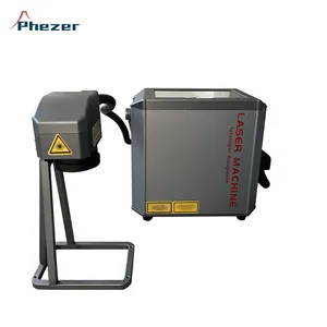 Handheld Galvo fibra Laser gravura e máquina de impressão de pneu