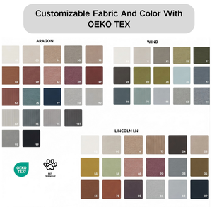 Canapé minimaliste en tissu écologique à une place, avec rembourrage compressé, pour salon, meubles <span class=keywords><strong>Roche</strong></span> Boboies, luxe CHEERMAN - Product Image 2