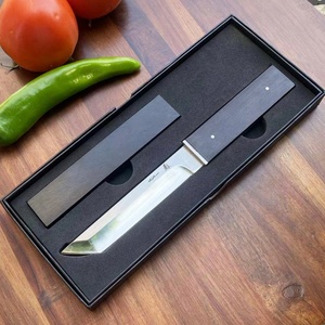 มีดพับคุณภาพสูง BLACK KIKUDA สำหรับการต่อสู้และยุทธวิธี ปรับแต่งได้ตามต้องการ พร้อมปลอกไม้แบบ OEM  วัสดุเกรด DIY ทำจากเหล็กกล้าไร้สนิมและไนลอนสำหรับงานอุตสาหกรรม - Product Image 6